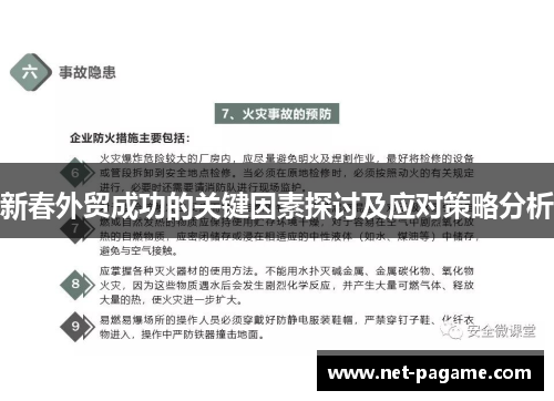 新春外贸成功的关键因素探讨及应对策略分析 新春外贸成功的关键因素探讨及应对策略分析