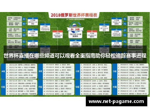 世界杯直播在哪些频道可以观看全面指南助你轻松追踪赛事进程