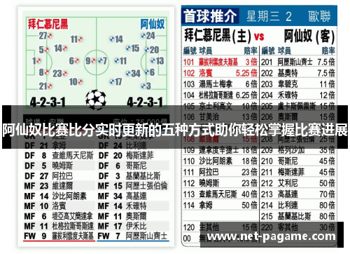 阿仙奴比赛比分实时更新的五种方式助你轻松掌握比赛进展